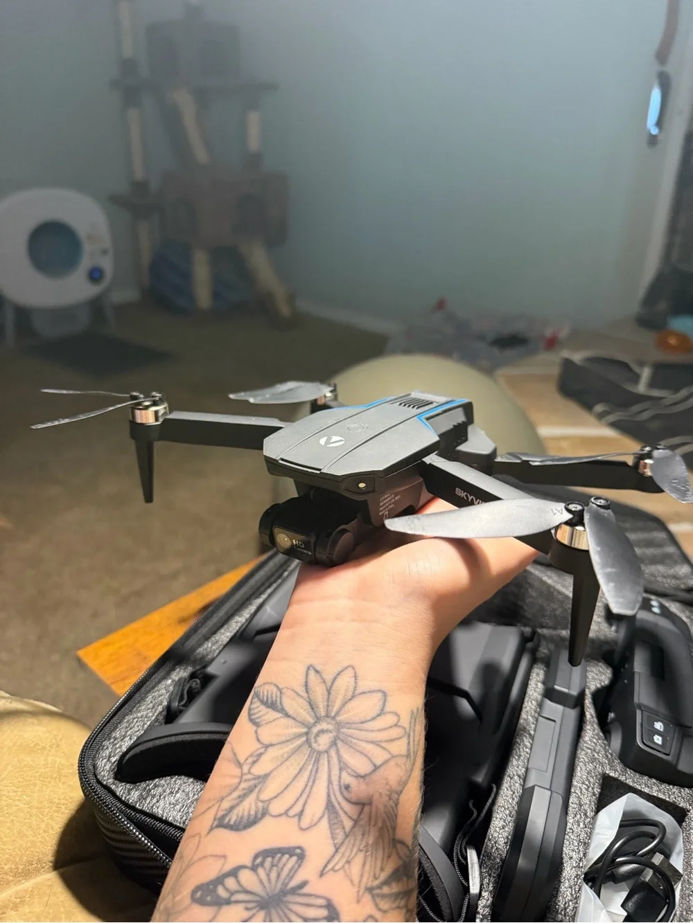 Vivitar SkyVision 4K Foldable Drone - Gray
